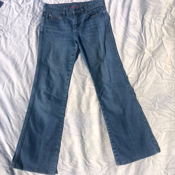 Blue base waist jeans (flared bottom) - Picture 3 of 5